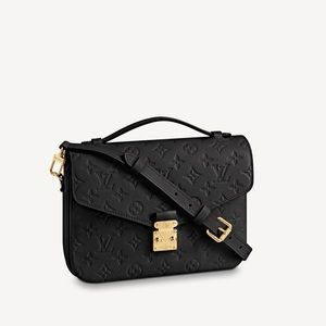 Louis Vuitton Pochette Métis in Empriente Leather Black Noir